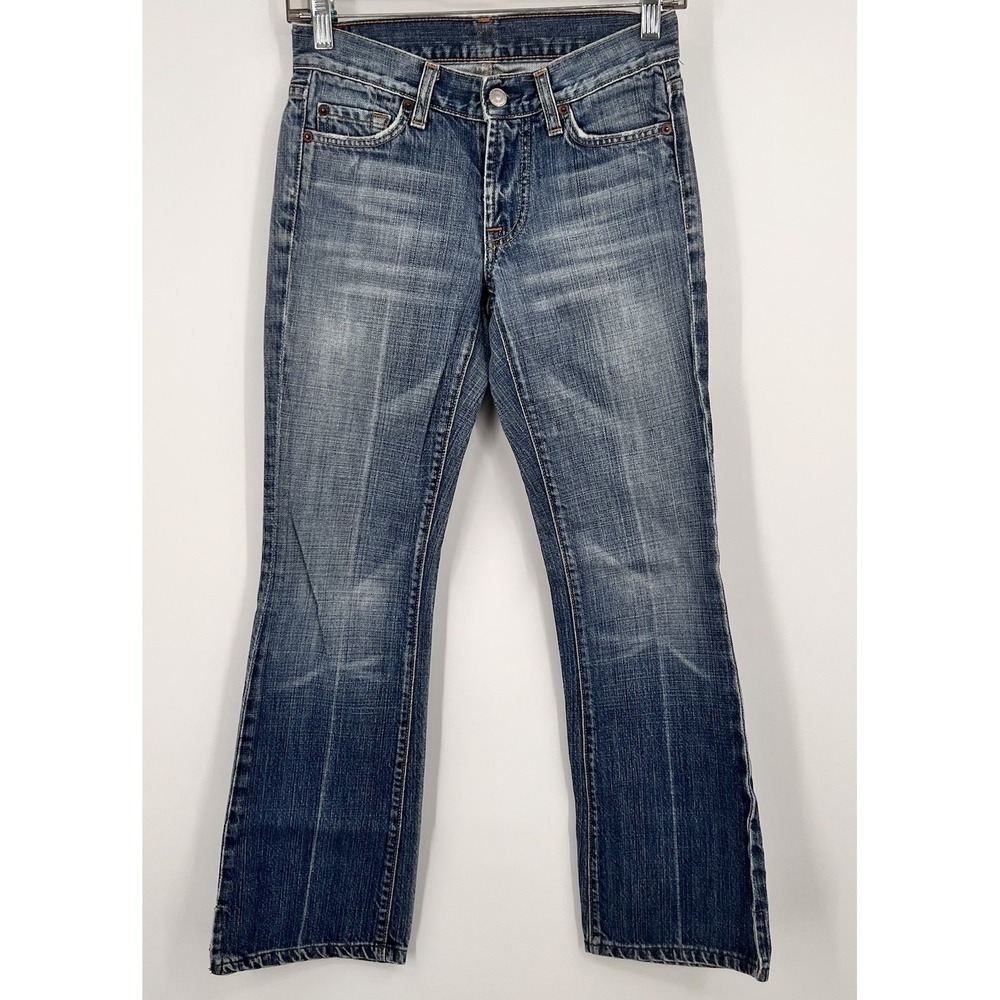 7 for All Mankind Men's By Jerome Dahan Bootcut Blue Jeans Size: 24 Actual 27"